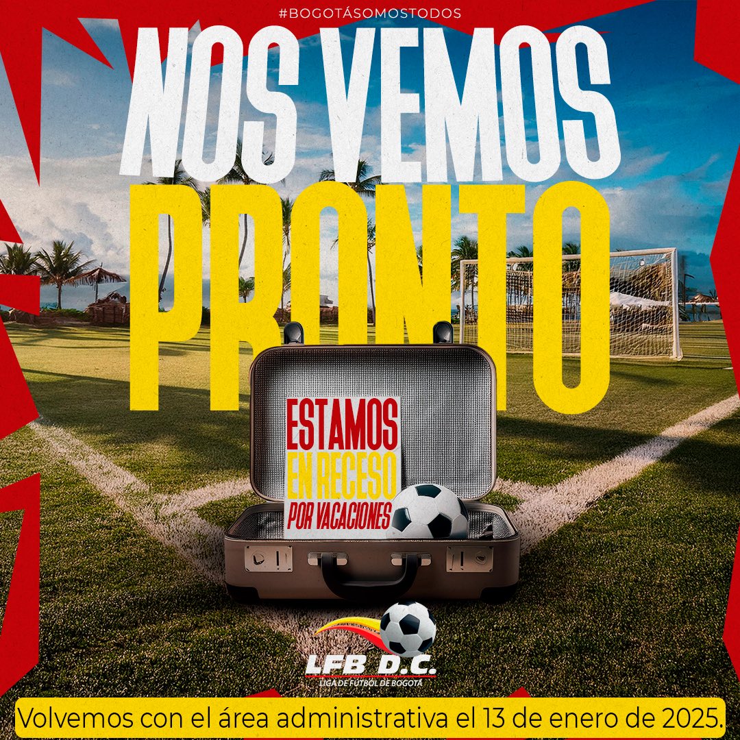 🚨 ATENCIÓN 🚨 

“𝐍𝐨𝐬 𝐕𝐞𝐦𝐨𝐬 𝐏𝐫𝐨𝐧𝐭𝐨” estamos en receso por vacaciones de fin de año. 👏🏻🔝 

Volvemos con el área administrativa el 13 de enero del 2025. 🙏🏼 

Felices fiestas! 🥳🎊

#𝓑𝓸𝓰𝓸𝓽á𝓢𝓸𝓶𝓸𝓼𝓣𝓸𝓭𝓸𝓼 💛❤️