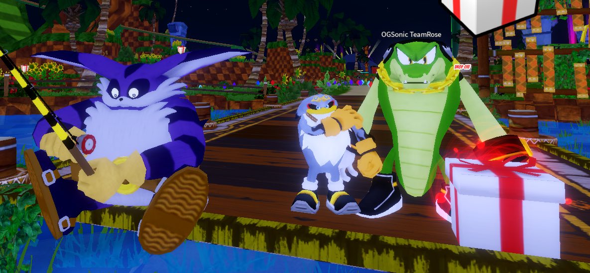 BigDeltaWerecat's tweet photo. “Hey Biggie. Look! We got ya a present! Here ya go! Enjoy Fishin’ now!” 💚

“Ts-wuh uhh,, yuh YEAH err,, whateva liek he sed, Big Boss,,” 🩶

#bigthecat #vectorthecrocodile #stormthealbatross #bigctor #sonicspeedsimulator #fucktags https://t.co/neluLijk38