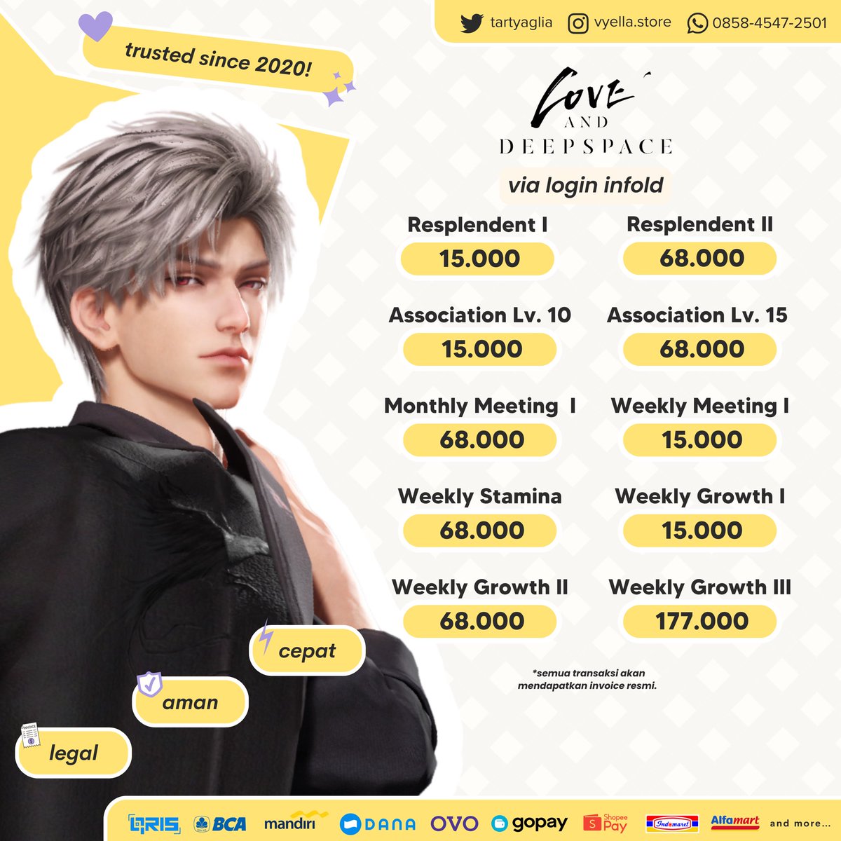 🌙bella | 📌top up game love deepspace, roblox dll tweet media