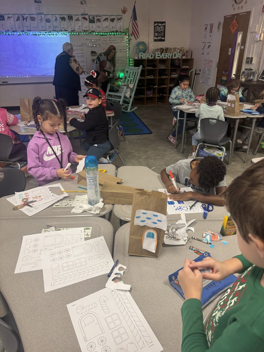 It is always a great day to be a Hornet <a href="/HES_HCS/">Hampton Elementary School</a>, especially in Dec. Firsties built gingerbread houses, reviewed adjectives, synonyms, character traits &amp; learned new vocabulary from our special guest reader <a href="/DawnAndersonHCS/">Dawn Anderson</a>. <a href="/mrsj_cohen/">Mrs. Janae' Cohen, Ed. S.</a> <a href="/michellewil2/">Michelle Williams</a> #winningforkids