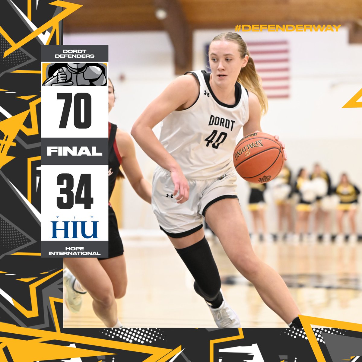 FINAL
✖️ Desta Hoogendoorn career high 15pts
✖️ Macy Sievers 11 pts | 10 rebs
✖️Gracie Schoonhoven 10 pts | 3 stls
✖️Janie Van Donge 8 pts | 9 rebs