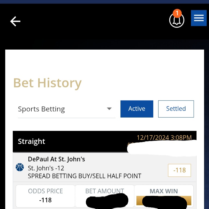 realVegasMatt's tweet photo. St John's -12✅ is a BIG WIN vs DePaul. The Saints beat the Demons always! 1-0 Tuesday, may play some 2H LIVE action in #NBACup #MILvsOKC in Las Vegas🏀

Winning Streaks🔥
101-63 (63%)
33-22 #NBA
32-18 L50 #CFB 
23-14 L37 #NFL 4W!       
13-9 #CBB https://t.co/0r0bD8LU8v