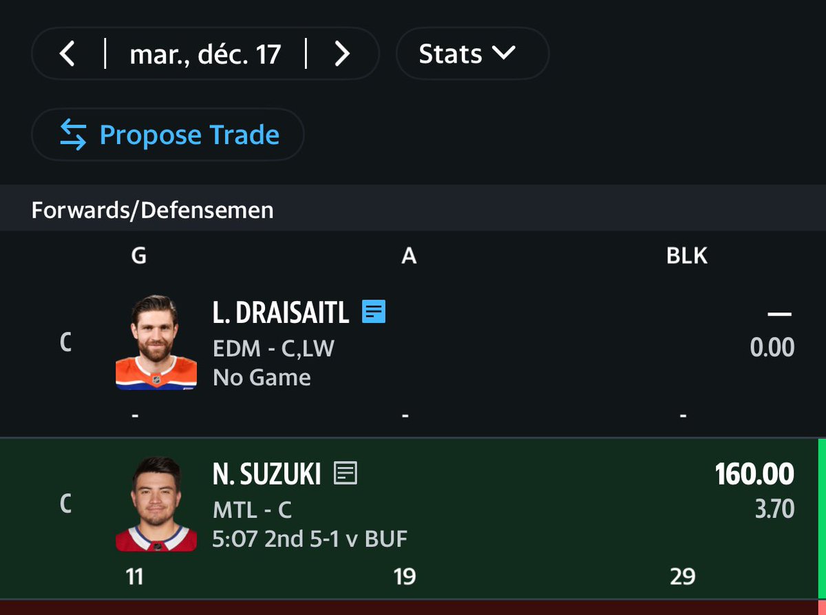 Leg790's tweet photo. @YahooFantasy your NHL fantasy isn’t working, something is really wrong!! https://t.co/7SFxGPL7In