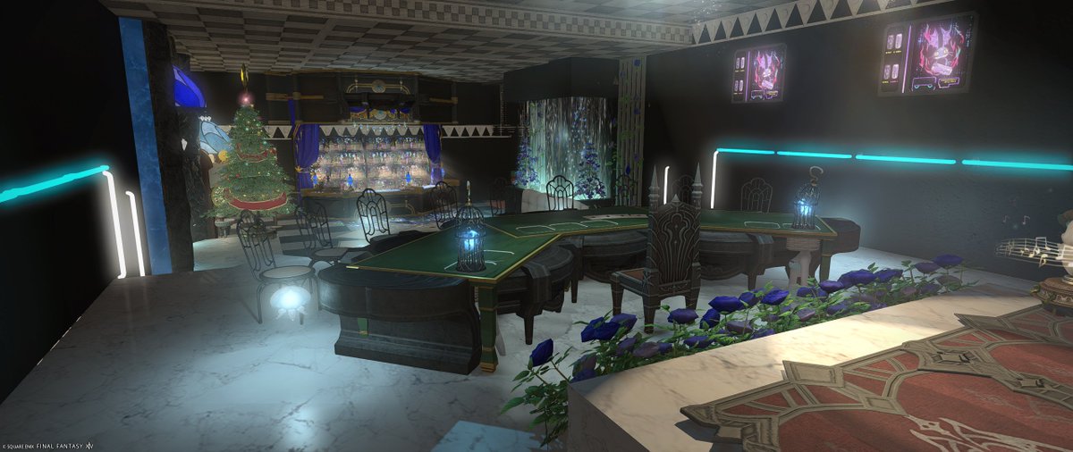 YcorisL's tweet photo. #FinalFantasyXIV #ハウジング 
この度、チョコボ鯖ゴブレット２９区４３番地カジノ「Jewel」様の内装を作らせていただきました(n*´ω`*n)
カジノ内装は初めてなので、とても勉強になりました(/・ω・)/
むしろ光源調整は依頼者様の方が良かったです(´;ω;｀)ぁ” https://t.co/goZPtupuWx