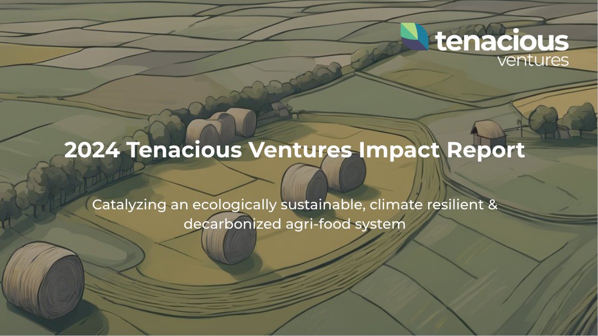 Our 2024 Impact Report is a testament to the bold ideas, measurable impact, and systemic solutions shaping the future of agri-food.

Here's to more impact at scale in 2025 and beyond! 🍾

tenacious.ventures/insights/tenac…
