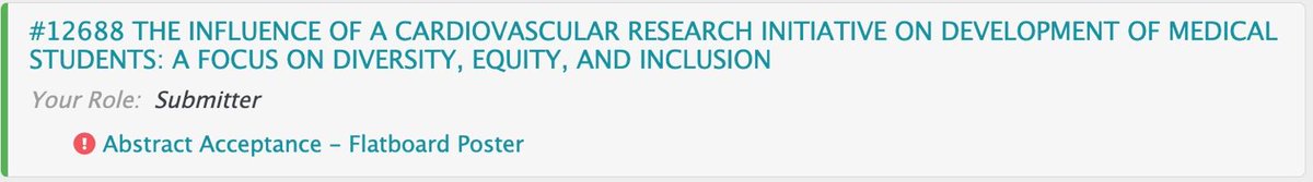The #ACCMedStudent Leadership Team had two abstracts accepted for #acc25!! So incredibly proud of our Leadership Team and the work they pour into our CVRI and Journal club initiatives. See you in Chicago!