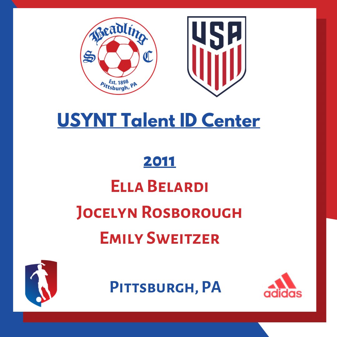 Congratulations to our 9️⃣ players selected to participate in the USYNT Talent ID Center tomorrow. Best of luck showcasing yourselves alongside some top talent that will all be on display here in the 412! #WearTheB
