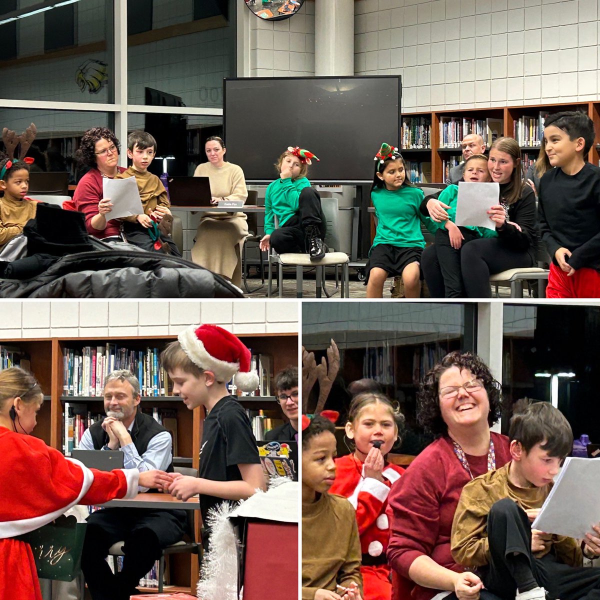 Some of our students and teachers had the honor of spreading Christmas cheer at the board meeting this evening and did they ever! “That’s not Santa!” was so much fun to watch, but it was their smiles, confidence, and JOY that stole the show! 🥰😍🤩🎄💜