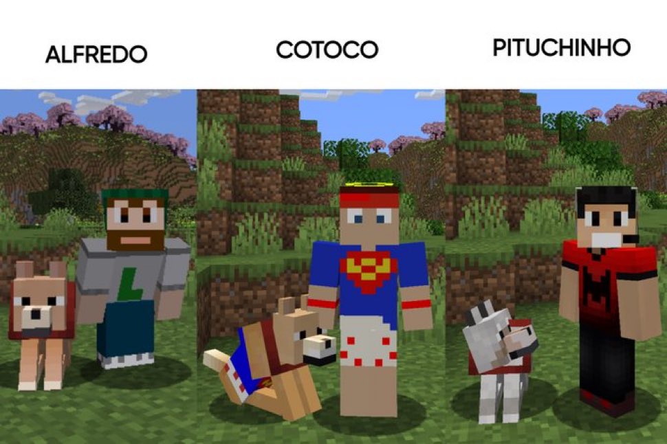 comunidademc's tweet photo. ta, vamos decidir qual o cachorro mais icônico do Minecraft https://t.co/2brcYWZvKO