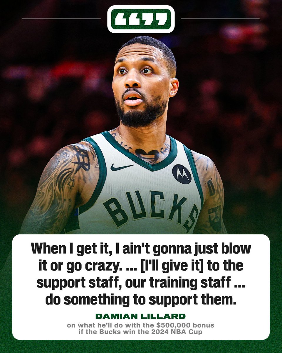 Damian Lillard is a real one 💯