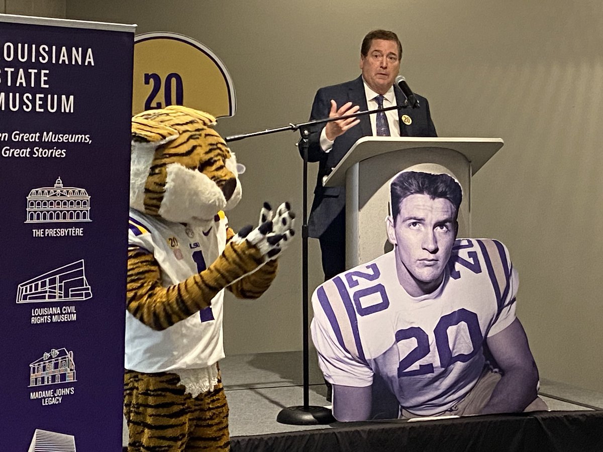 LSU Vet Med Dean (@lsuvetmeddean) on Twitter photo What a magnificent display of memorabilia celebrating & honoring the life of Billy Cannon, Heisman Trophy winner & late father of our very own Bunnie Cannon <a href="/LSUVetMed/">LSU Veterinary Med</a>, in the Louisiana State Capitol Museum tonight — opened by Lt. Governor Billy Nungesser! #LSU #WBTTW #WeLead What a magnificent display of memorabilia celebrating & honoring the life of Billy Cannon, Heisman Trophy winner & late father of our very own Bunnie Cannon <a href="/LSUVetMed/">LSU Veterinary Med</a>, in the Louisiana State Capitol Museum tonight — opened by Lt. Governor Billy Nungesser! #LSU #WBTTW #WeLead