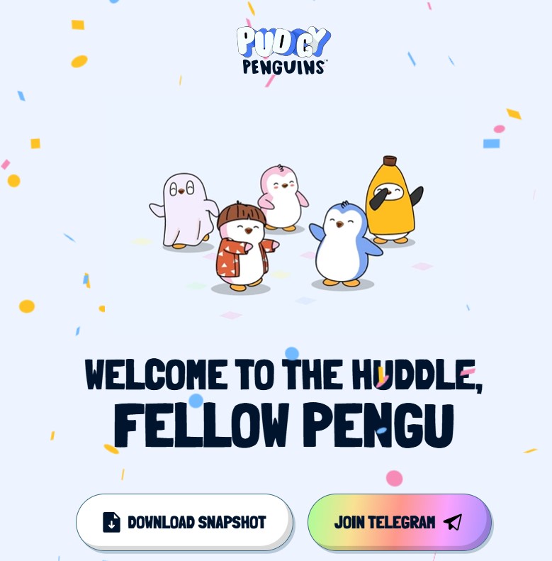 🙏 <a href="/pudgypenguins/">Pudgy Penguins</a>  #PENGU 
<a href="/solana/">Solana</a>    <a href="/ethereum/">Ethereum.org</a>  🎉