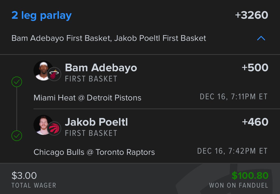 DaddysConductor's tweet photo. 🏆First Basket Cash x2🏆

We do it in back to back days! With only one game tonight we sprinkled in “method of first”

+1200 Shai✅✅✅✅

Defensive and Scoring trends are the way!!!

📊📚@yourlinemate 

#GamblingX https://t.co/tFwvvoPabO