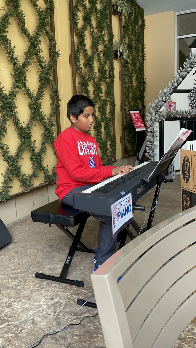 Saturday <a href="/CrosbyMiddle/">Crosby Middle School</a> piano student spread musical cheer at the Outlet Shoppes. #ThePlacetoBe #WeAreJCPS