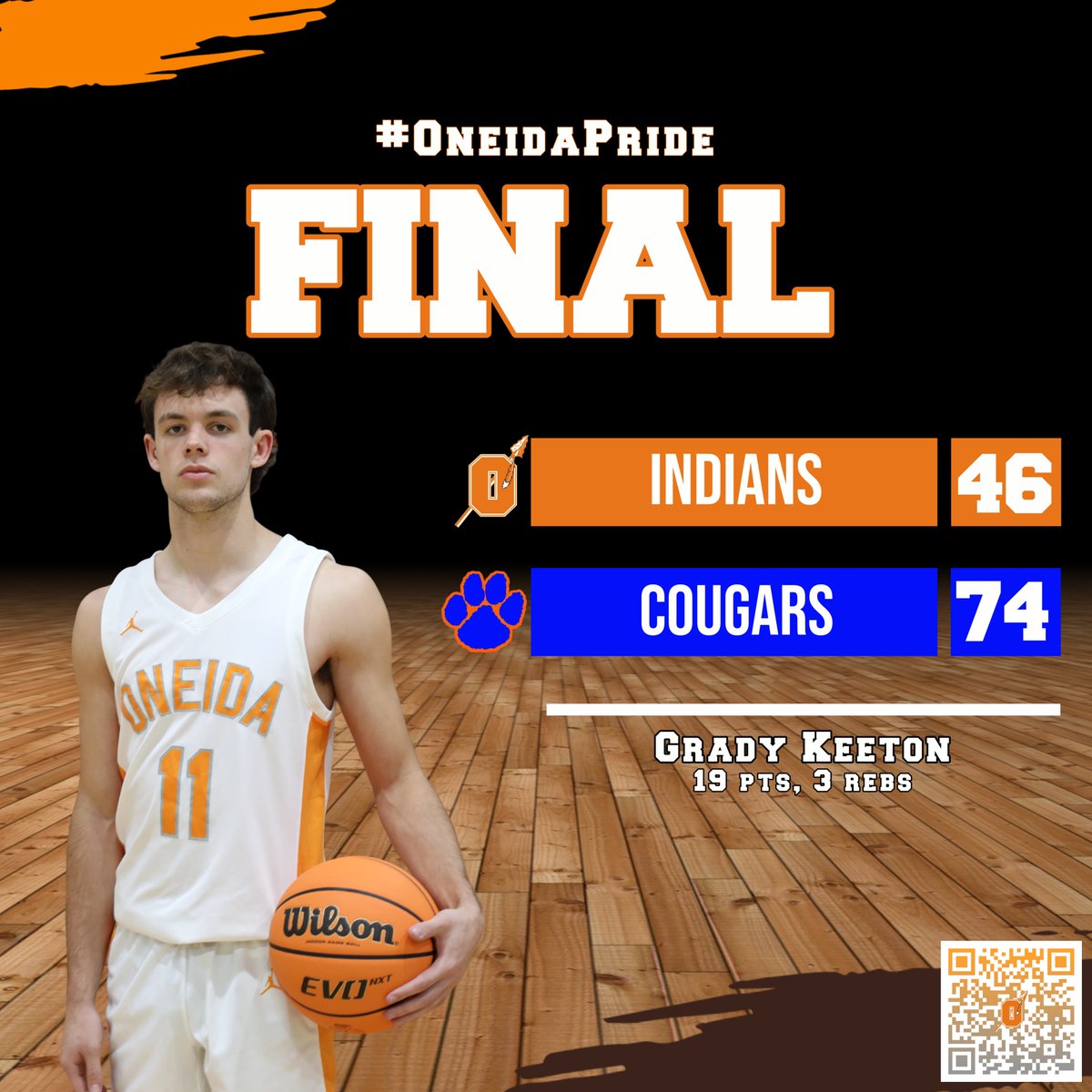 Final in LaFollette. #OneidaPride