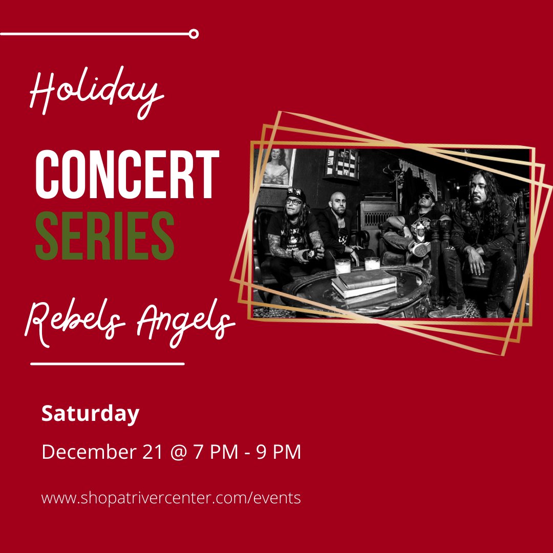 Don't be a Grinch! Join us for a holly jolly good time at our holiday concert. Live performances by Rebels Angels this Saturday @ 7PM. 🎁
#holidays #concerts #shopsatrivercenter