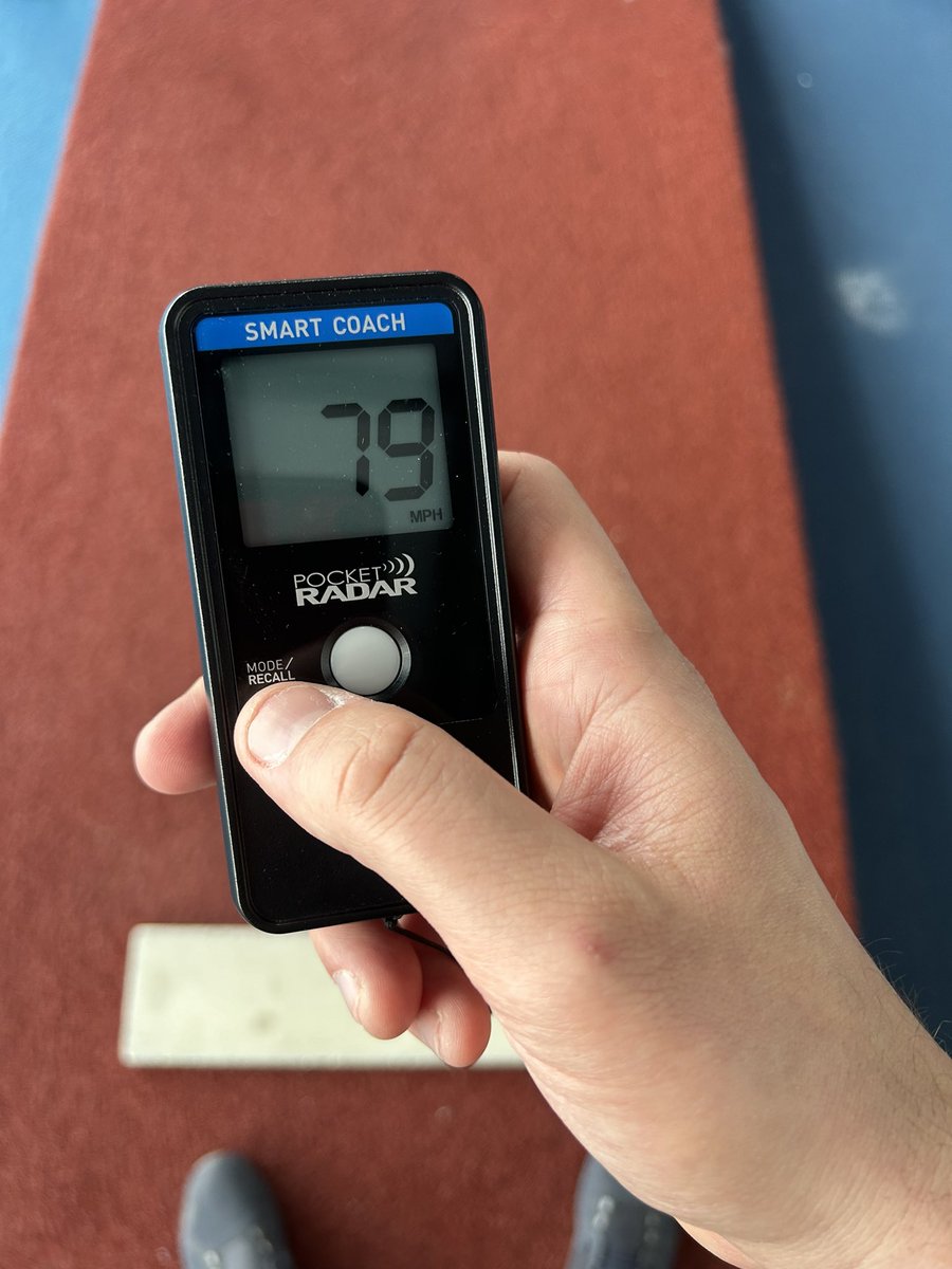 SWashington43's tweet image. Back at it after a long arm care process w/ @DavidBodzin 60-65% effort flat ground sitting 

77-79mph