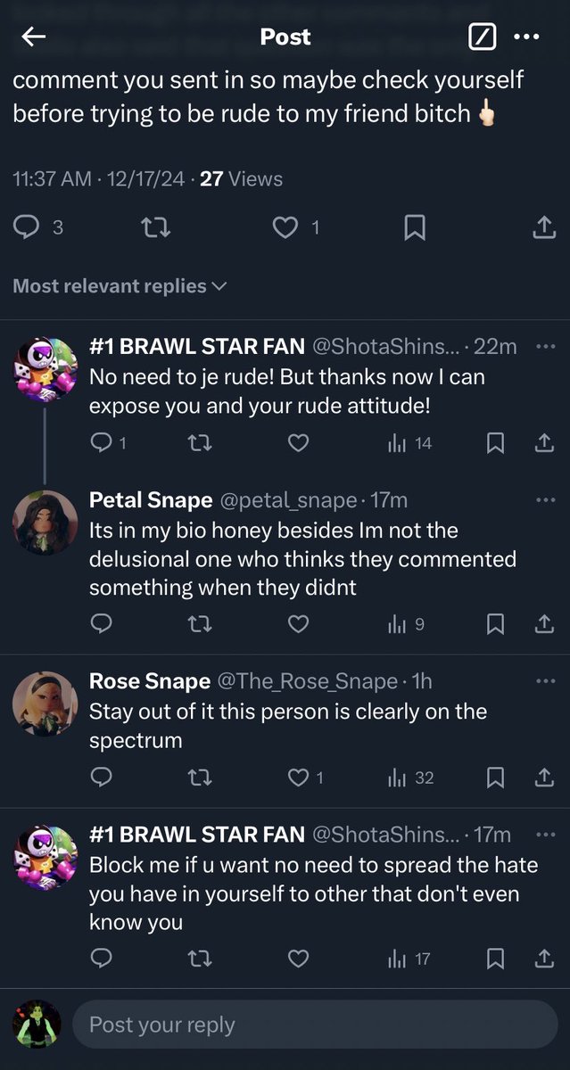 Danny_Nott01's tweet photo. @ShotaShinsuke @petal_snape If you want to post about my friends then at least post the whole conversation.
Stella only got rude because you acted like she didn’t read your comment when all you literally did was post a question. https://t.co/zvF4XOYPXs