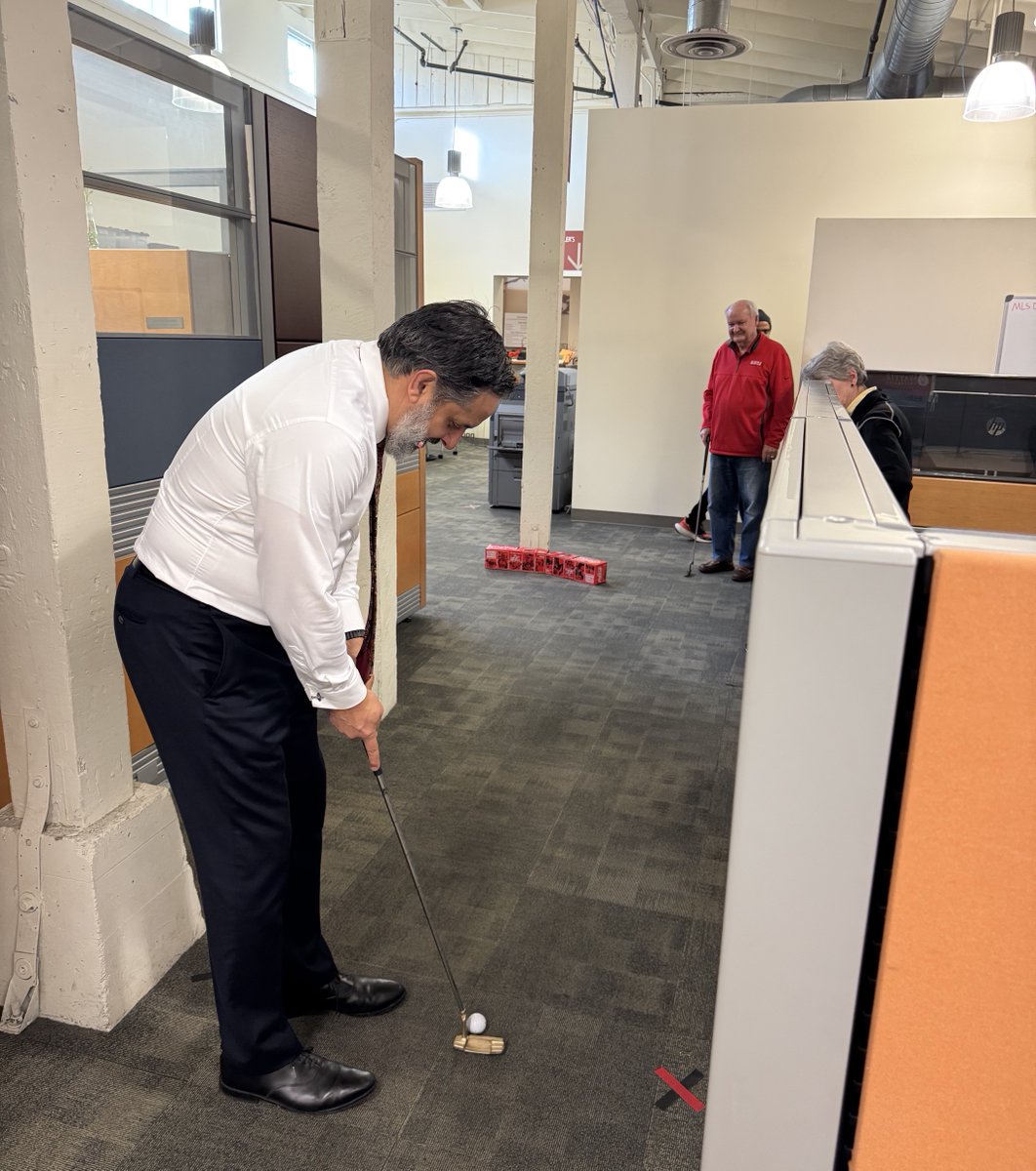 Had some fun yesterday at Rudy’s Mini Golf Extravaganza in the O’Brien Center!