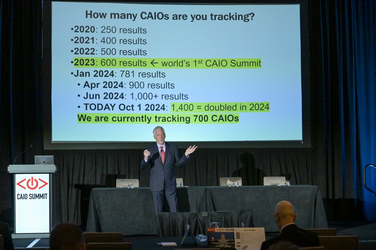 🔥 Just unveiled: The world’s 1st Chief AI Officer Talent Map at the CAIO Summit.
🚀 AI leadership hits a tipping point: 
☆ 1,400+ Chief AI Officers globally
☆ Govt surges to the top hiring sector
☆ Where’s the talent coming from? Acqui-hires, fractional CAIOs, and CDOs

See