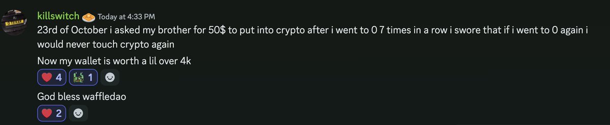 $50, a waffle and a dream