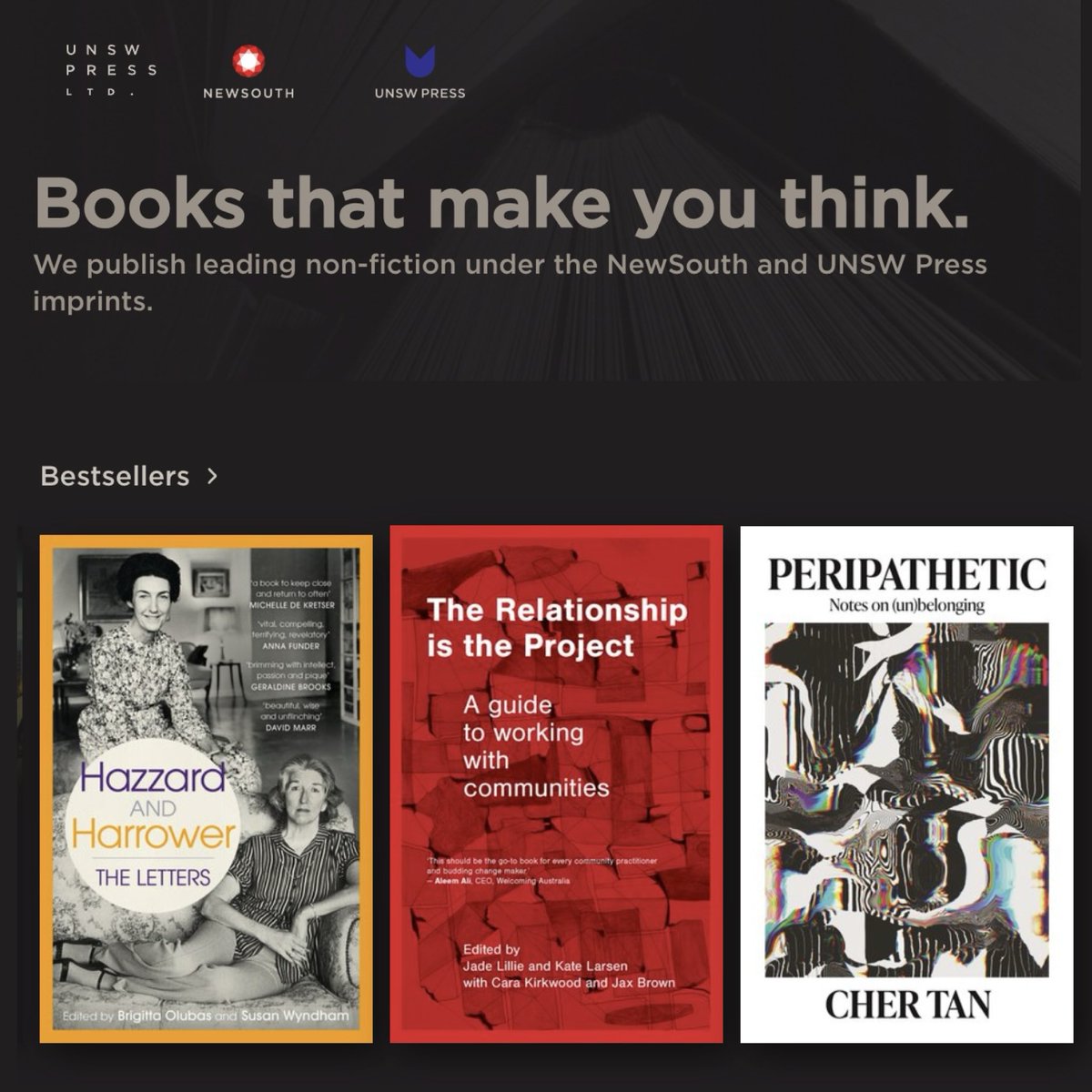 Thrilled to end the year with #TheRelationshipIsTheProject on NewSouth’s bestsellers list. We couldn’t be more proud of this book or the difference it continues to make in the world. Thank you, all.

#CommunityEngagedPractice #CommunityLedPractice