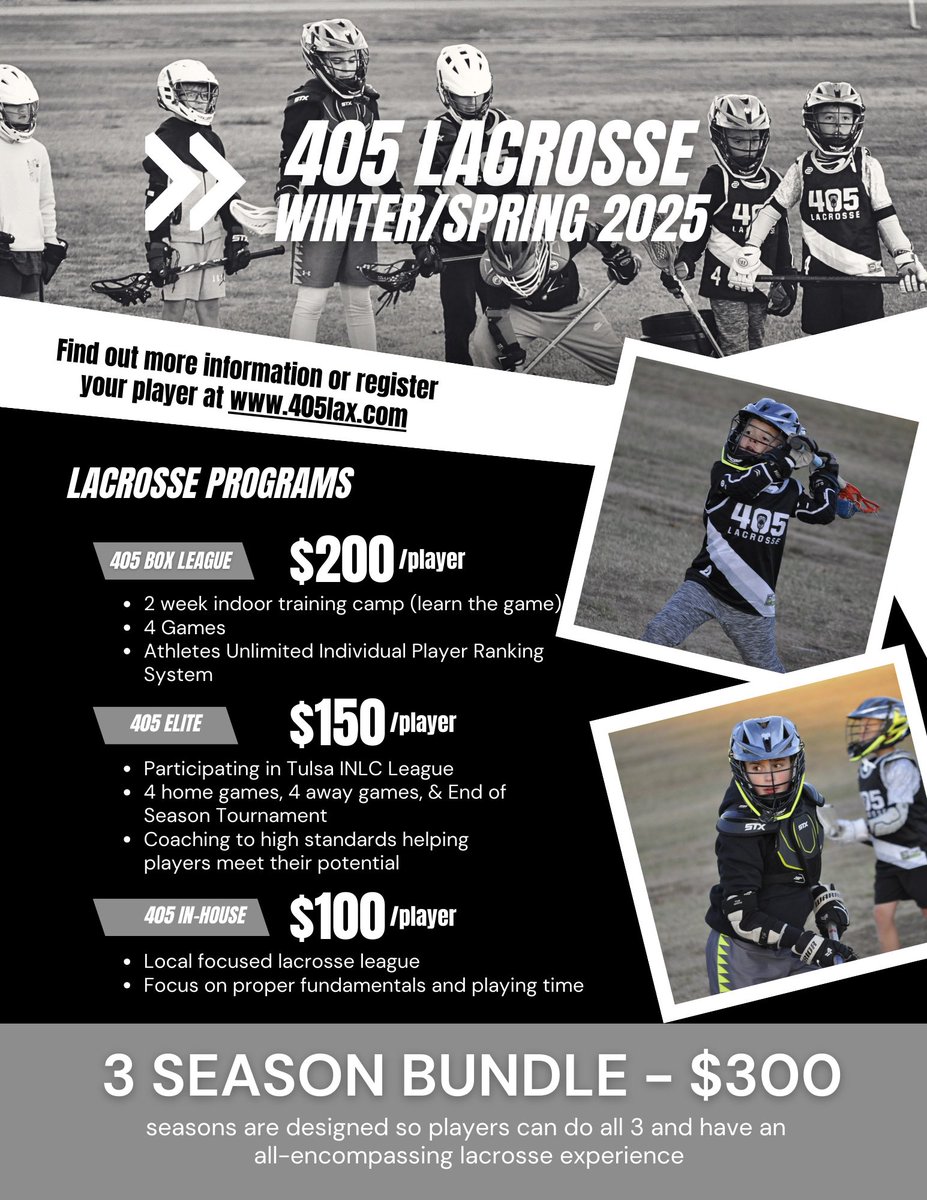 LaxCoachNewman's tweet photo. Youth registration is now open! #405Lax https://t.co/sFw7jqRs2Z