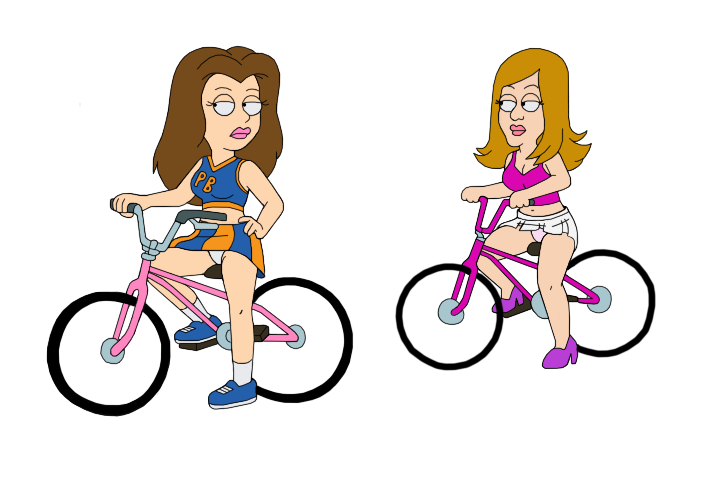 inuyasha860kk's tweet photo. Re post but Lisa Silver and Cortney on bikes almost done with Ashly #americandad #americandadfanart #adtwt #lisasilver #lisa #cortney https://t.co/SyYB8lE0Md