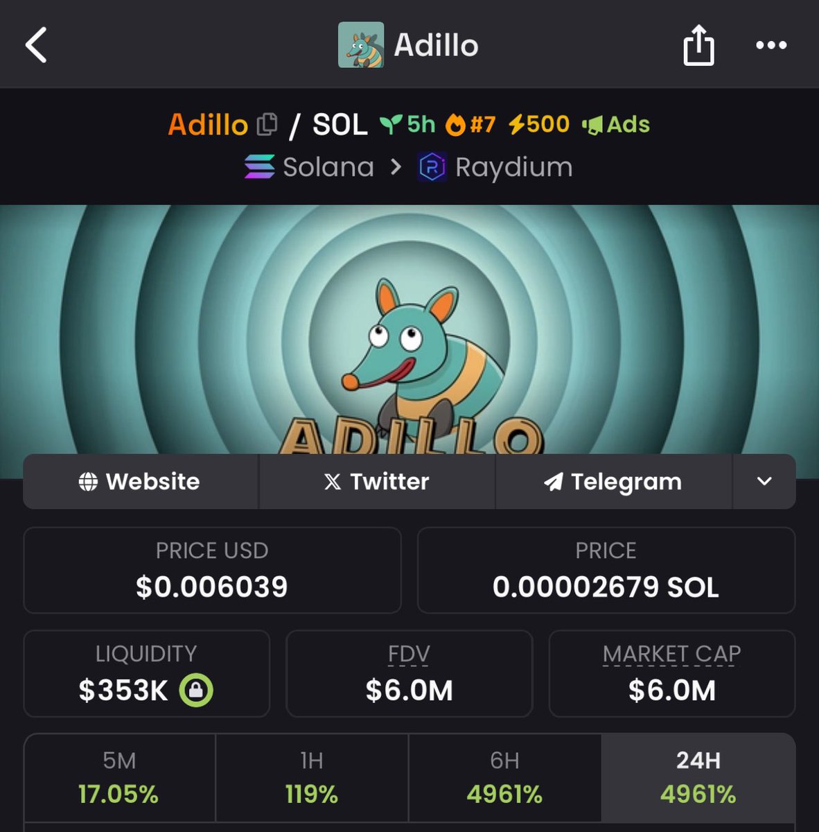 $ADILLO is cooking 🚀🤝