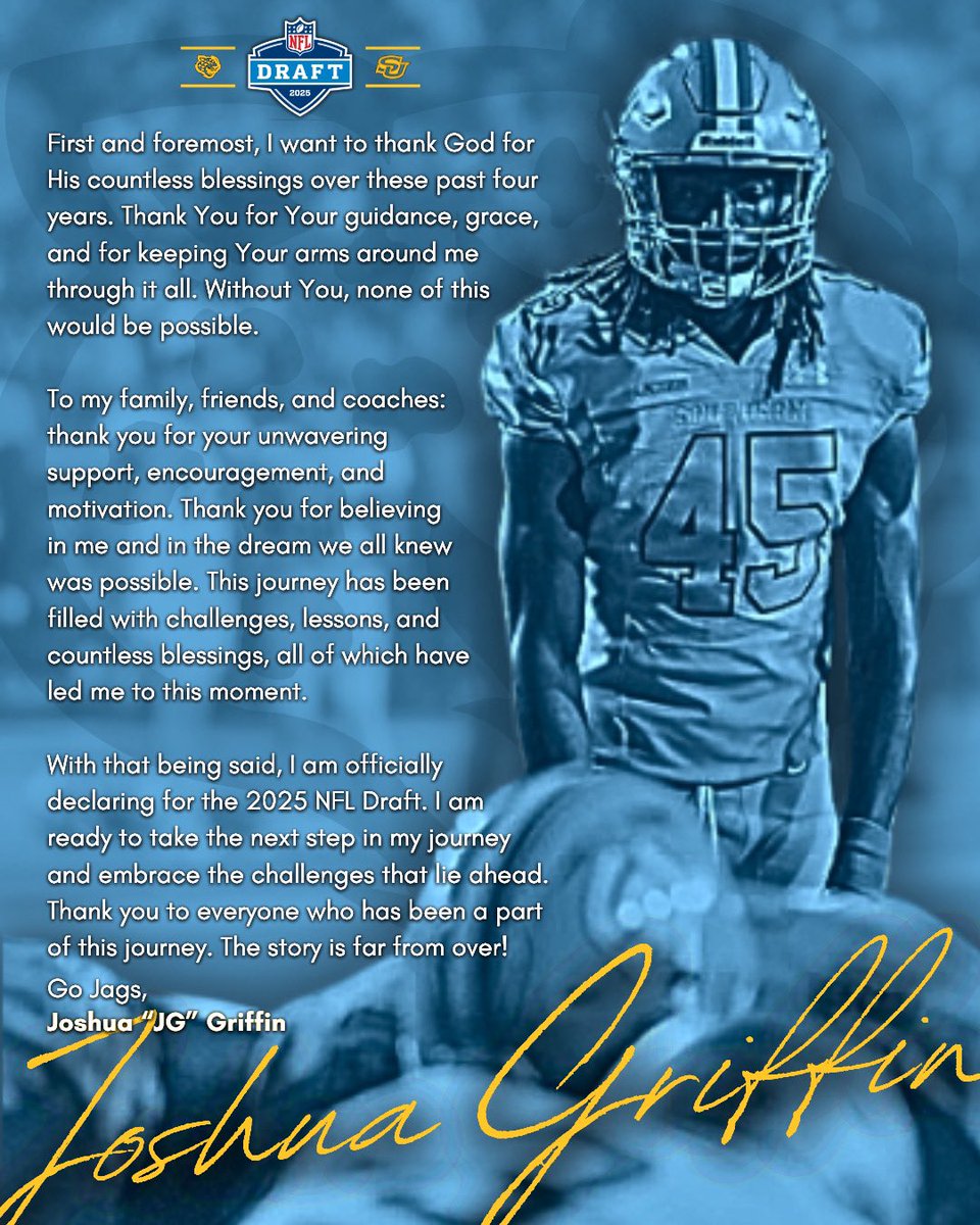 TheeOfficialJG's tweet photo. Far From Over🖤🙏🏾   #NFLDraft2025 https://t.co/hpj0EHdqK2