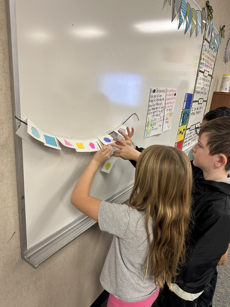 HWeldeleMISD's tweet photo. Activating prior knowledge to begin our geometry unit ~ How would you order the shapes? #ThinkingTask #MinshewColts https://t.co/dmLsVnrOcG