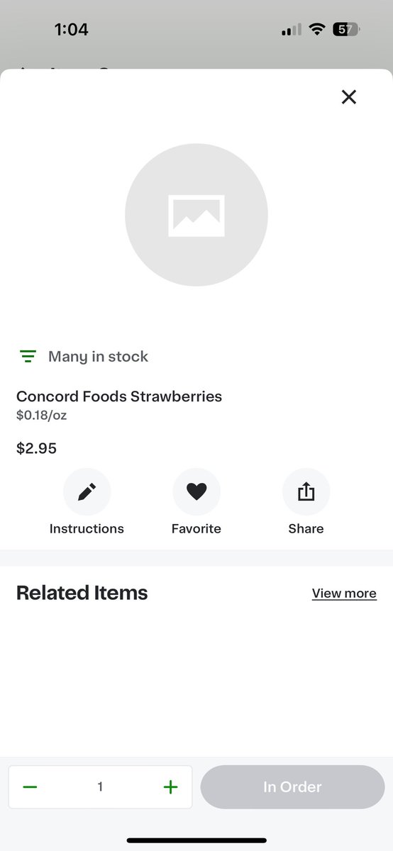 panda_pete's tweet photo. Hey @Instacart, I think your description was a weeee bit misleading lol.  Guess it’s my fault for thinking strawberries would be under $3. 😭 https://t.co/KwtNFWrdCf