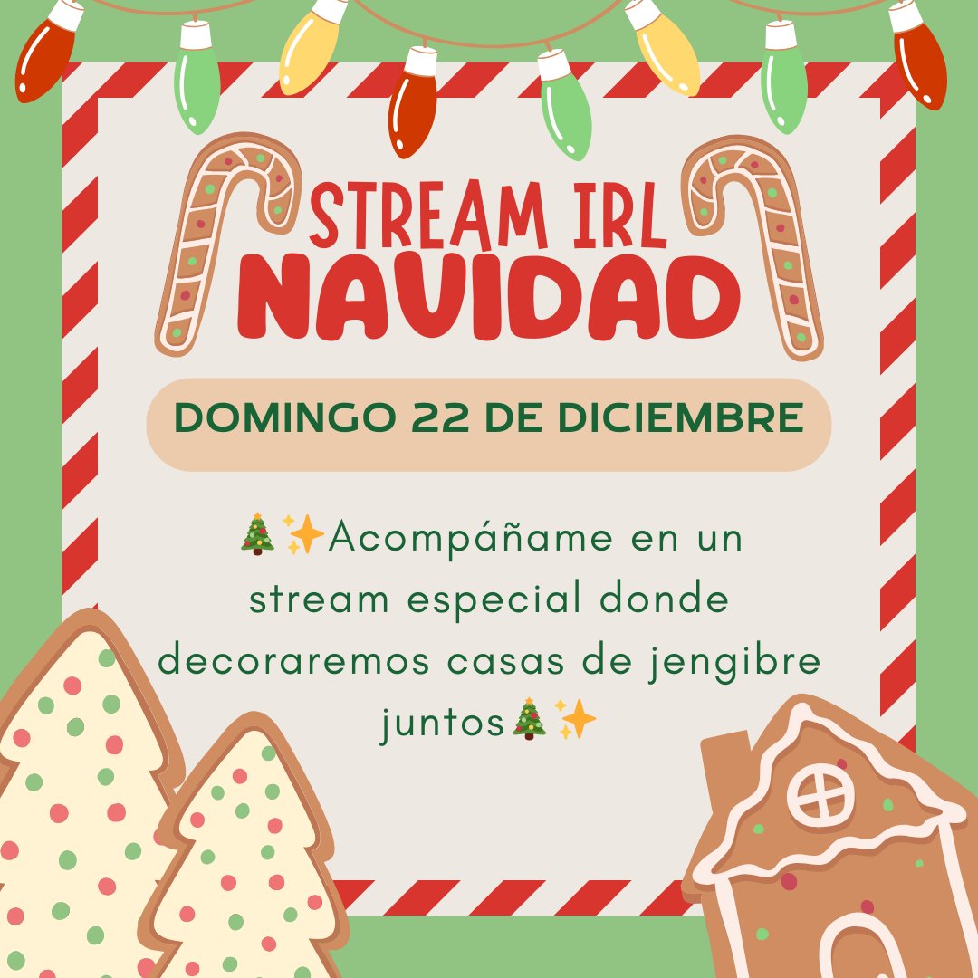 🎉La meta se logró así que este domingo decoraremos casitas de jengibre!!🎉
#Vtubers #SpecialEvents #VtuberES