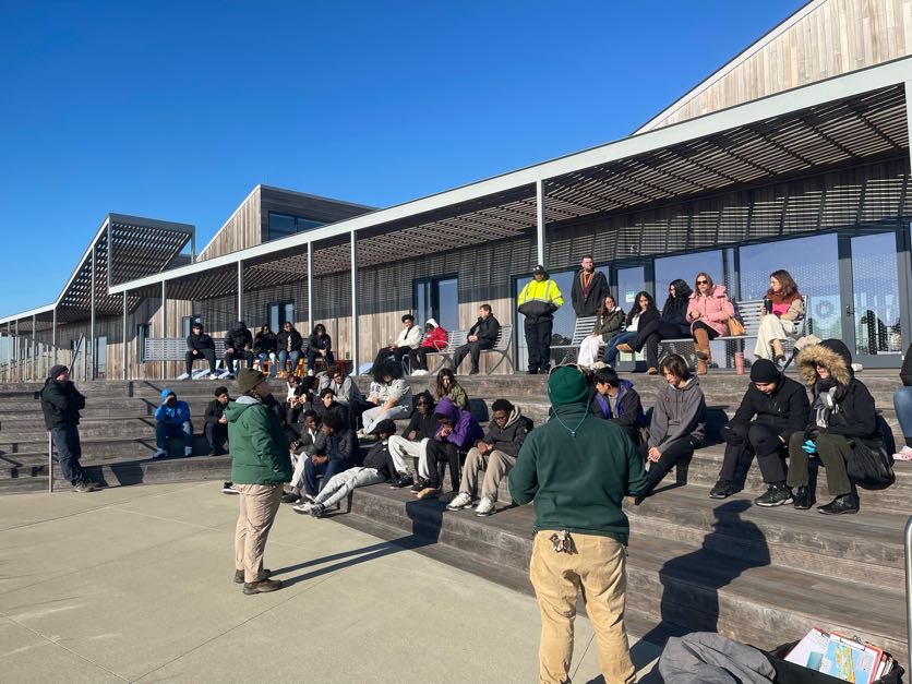 citizensenviro's tweet image. Always a good time when we get to tour the Jones Beach Energy &amp;amp; Nature Center with students of Uniondale High School!  They learned about coastal resilience and renewable energy and how they can help fight climate change. Thank you @Community_Wind