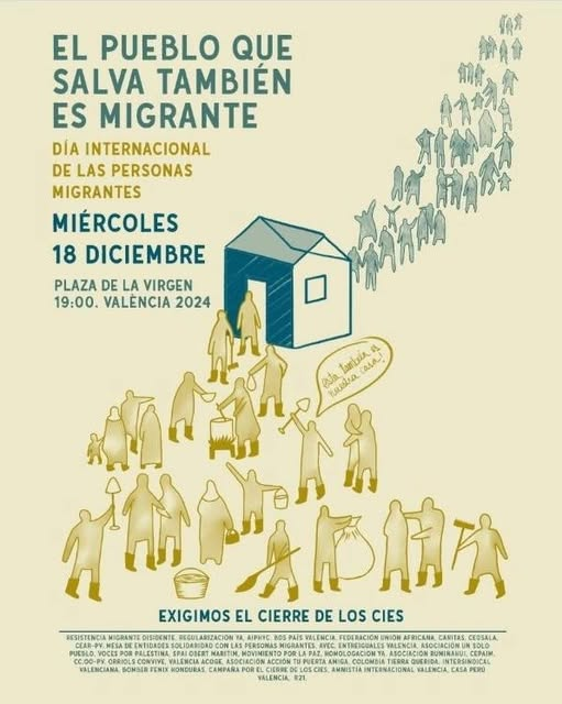 CIMBurkina's tweet photo. #18D. Día internacional de las personas #migrates. Nos movilizamos en #València contra el racismo institucional y contra la violencia hacia nuestras vecinas migrantes
🗓️ Miércoles 18 a las 19h
📍 Plaza de la Virgen https://t.co/rz1ArNTZW1