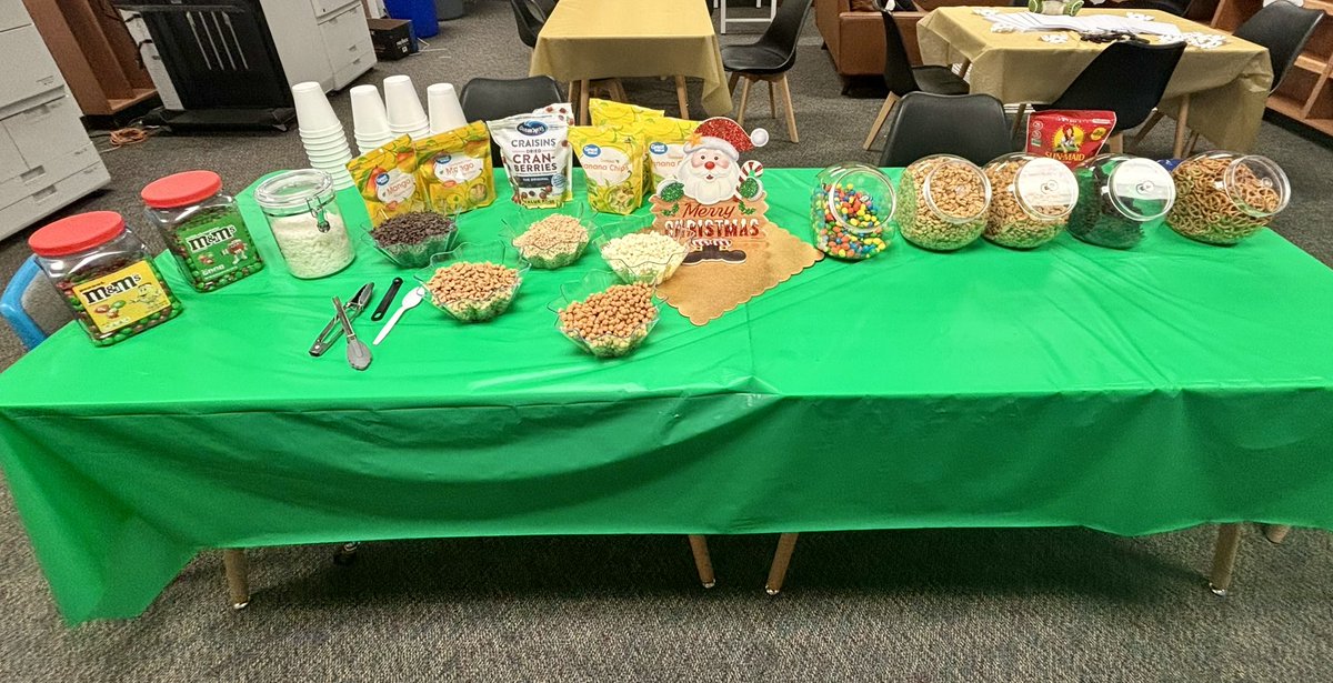 Brown Elementary (@brownelementary) on Twitter photo On the 9th day of Christmas our Admin Elves set up a trail mix bar! @Fountain_AP <a href="/mcastellanos3/">Maria T. Bloomfield</a> <a href="/HWolfReads/">Haley Wolf</a> On the 9th day of Christmas our Admin Elves set up a trail mix bar! @Fountain_AP <a href="/mcastellanos3/">Maria T. Bloomfield</a> <a href="/HWolfReads/">Haley Wolf</a>