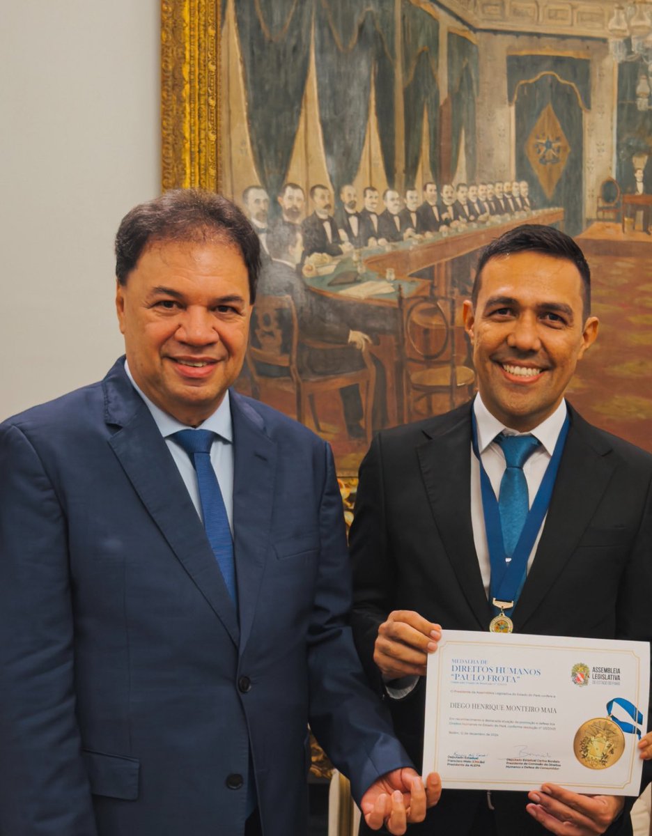 diegomaiaprof's tweet photo. Parabenizo meu amigo e líder @depchicao , reeleito presidente da Assembleia Legislativa do Pará! Que Deus lhe conceda muita sabedoria e ilumine seus caminhos. Conte sempre comigo! https://t.co/TzdtNNRlcM