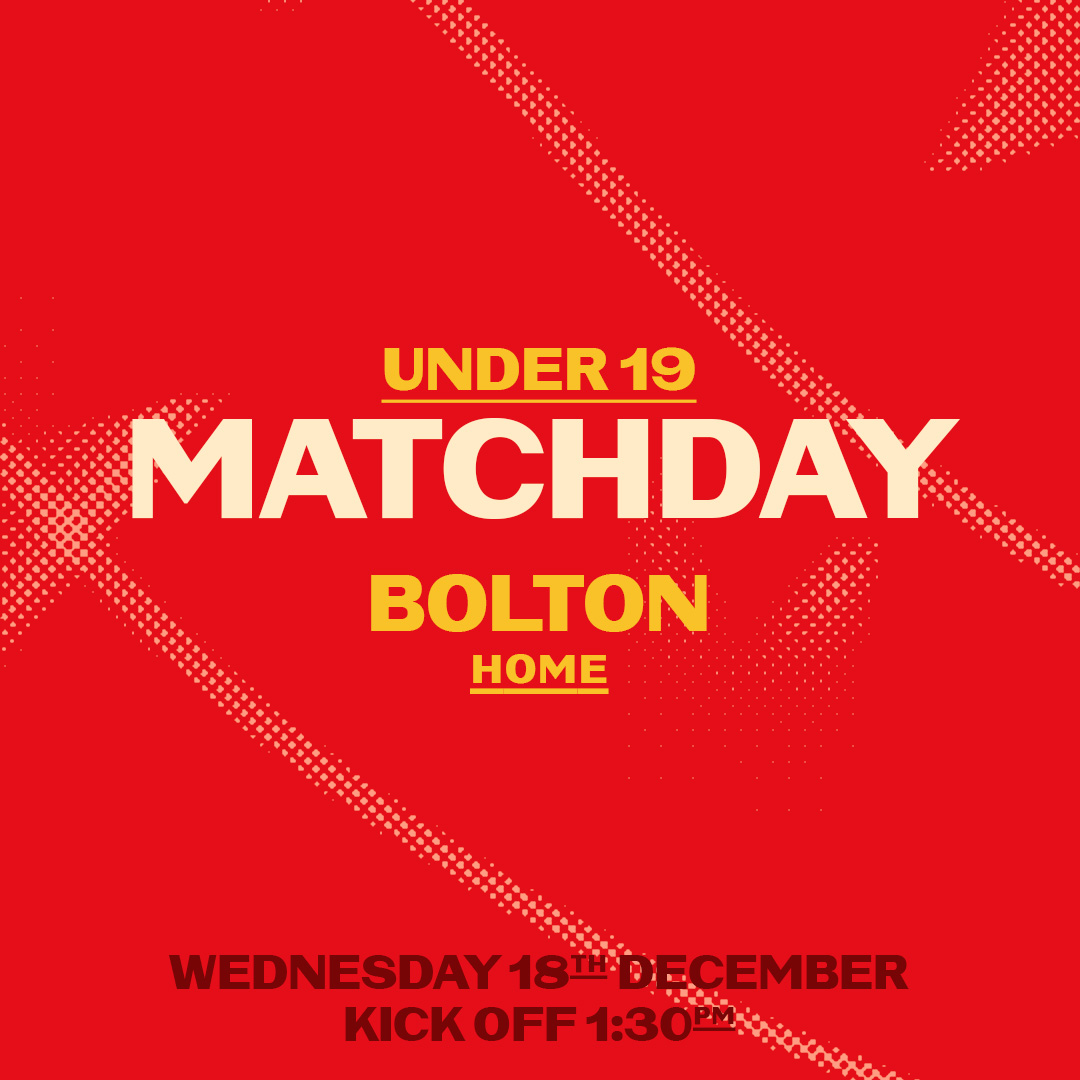 Matchday for our U19, who host Bolton in the preliminary round of the trophy this afternoon.

🔴⚪ #SeaSeaSeasiders
