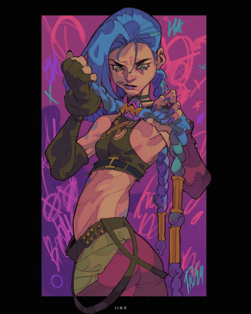 Finally I can start showing you #sixfanarts which has been done with your requests! 

Here’s Jinx. I hope to see a new season soon, it’s look so beautiful! 🤩