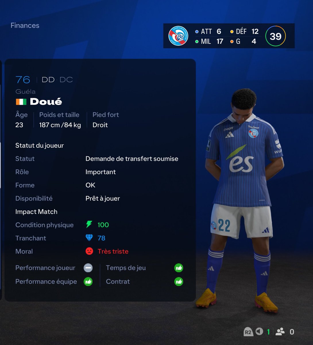 fifanewsfr's tweet image. C’est impossible de prendre du plaisir sur FC25 épisode 3459 (il joue tous les matchs)