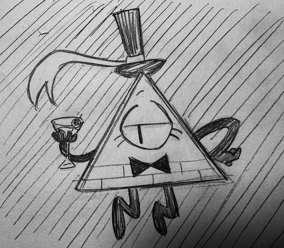 PETlLIL's tweet photo. ⠀
[ and  so,  they  once  again  start  to  draw. ]

...

...

...  there.

[ it's  not  long  before  they  finish,  turning  the  book  so  bill  can  see. ]
⠀ https://t.co/P8f1Wq9V7N