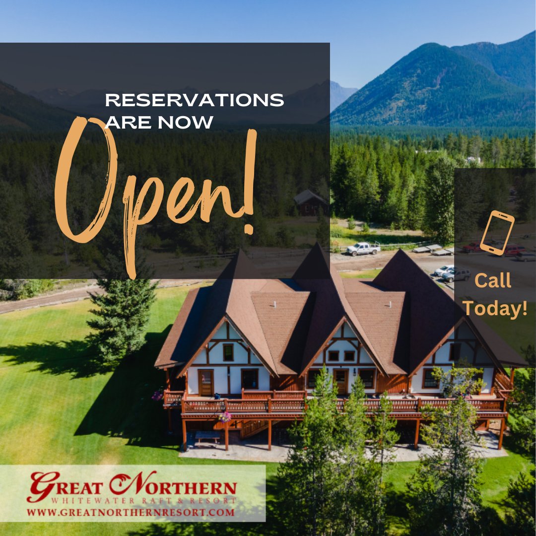 GNResort's tweet photo. 🌟 BIG NEWS for Glacier Park Vacationers! 🌟
We’re thrilled to announce that our reservation system is officially open for next season! 🗓️
Secure your lodging at Great Northern Resort—just 1 mile from the West Entrance! 🏔️
🔗 https://t.co/pXAw5aylST
1.800.735.7897

#GlacierPark https://t.co/dvflKvrYTM