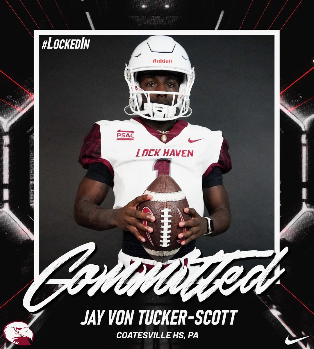 jayvon_scott's tweet image. Very Honored and excited to announce my commitment to Lock Haven University. I want to thank God for blessing me and my parents for always believing in me, I would also like to thank @CoachNVoorhees @Coach_Mul for putting faith in me. #LockedIn #baldeagle