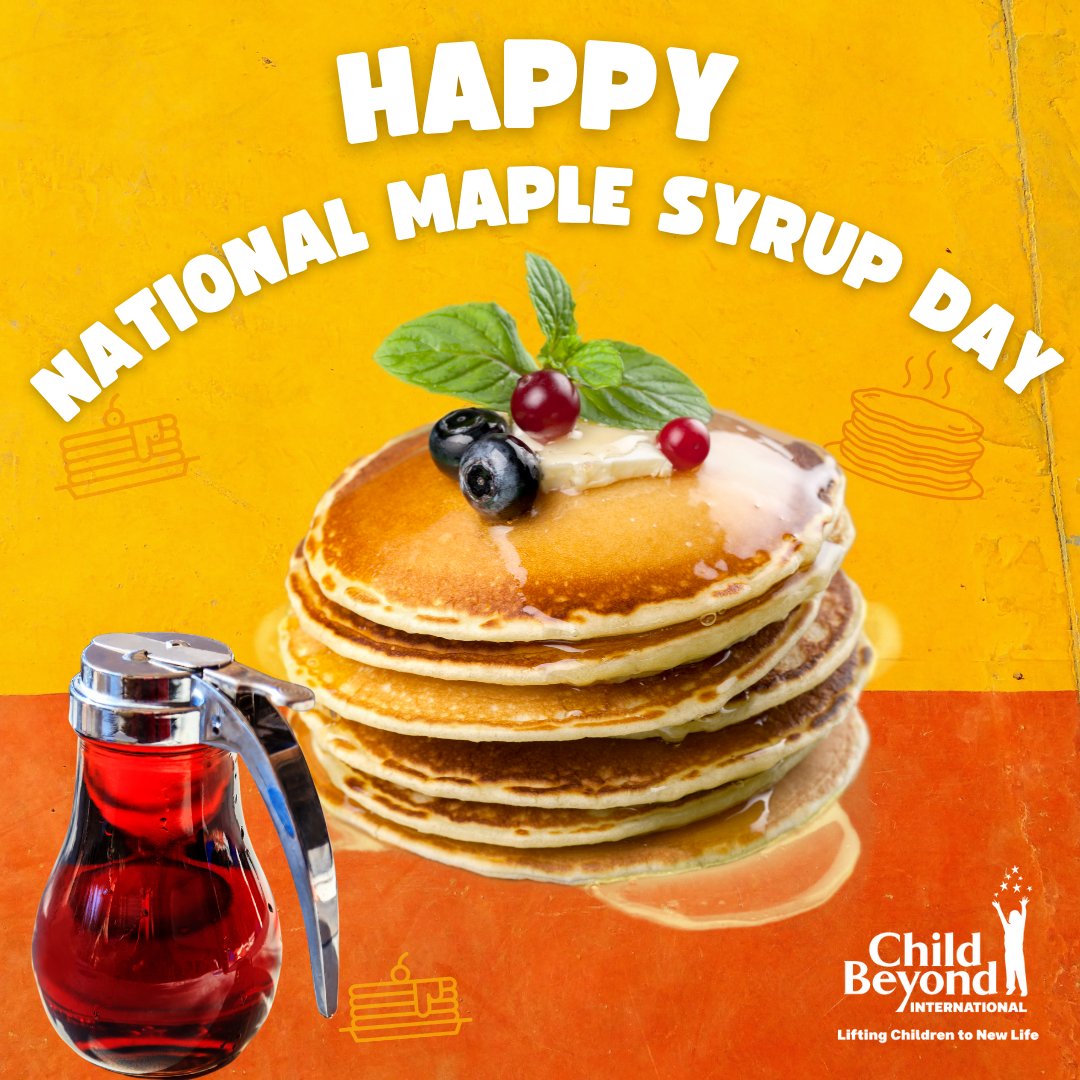 Child_Beyond's tweet image. 🍁✨ Happy National Maple Syrup Day! 🥞🍁 Dive into the sweet side of life with a drizzle of pure maple magic! Whether on pancakes, waffles, or in your favorite recipes, you can’t beat maple syrup!💛 #MapleSyrupDay #SweetIndulgence #ChildBeyond