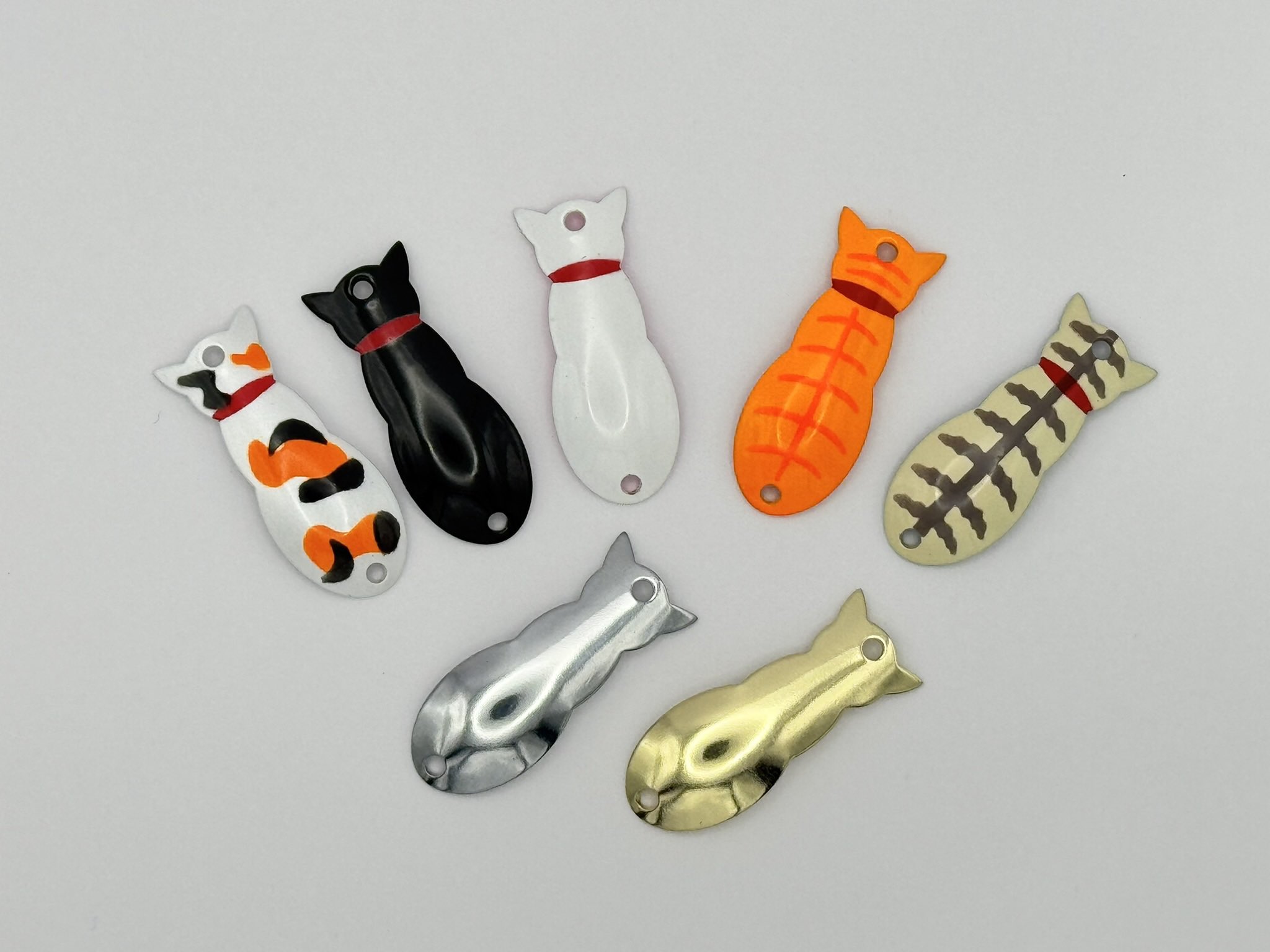 新品】CRANE L ネコスプーン 7種フルセット ルアー 新品】CRANE L ネコ