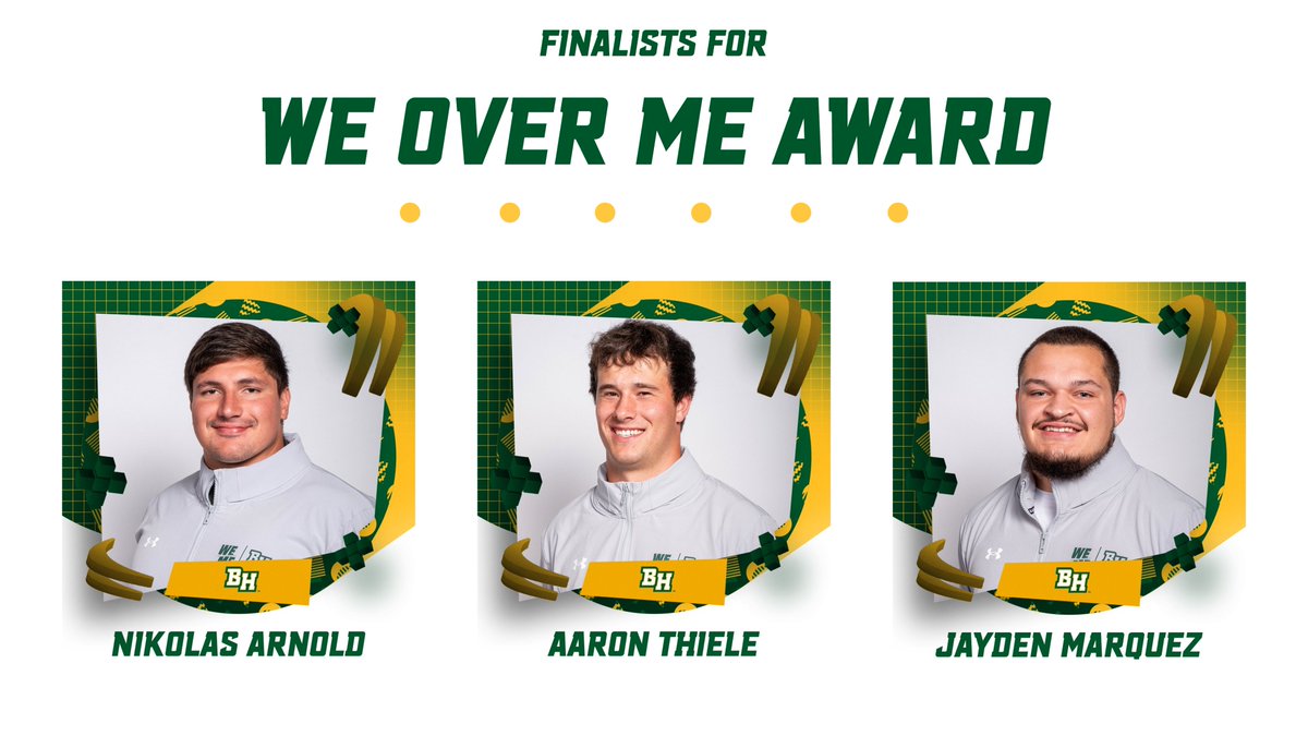 BHSUFB's tweet photo. The We Over Me Award goes to a person who's displayed selflessness, sacrifice, and humility for the team. The team selected Nikolas "Boba" Arnold this season! #WEoverME https://t.co/9vA0MWMu6m