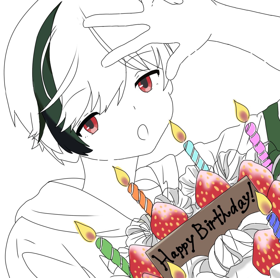 Switter39's tweet photo. すちくんお誕生日おめでとうございます🎉
良い一年になりますように☆。.:＊・゜
今年もあと少しだけどよろしくお願いします！
来年も何卒です_____( ᐛ )
#はっぴーばーんあうとすち2024
#シクフォニ
@sixfonia_info  @suchi_paint  @suchi_sub https://t.co/WMZNE0X3CZ