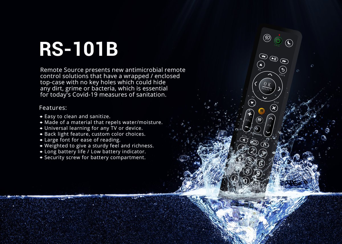 Remote_Source's tweet image. Looking for a replacement for UEI Slate remote controls? Look no further! Inquiries@RemoteSource.net
#Hospitality #Technology
