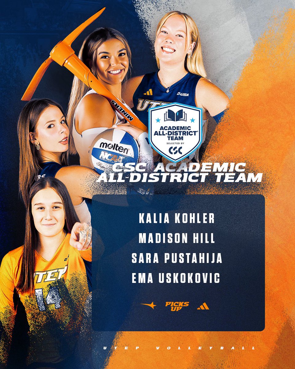 🌟 𝐂𝐒𝐂 𝐀𝐂𝐀𝐃𝐄𝐌𝐈𝐂 𝐀𝐋𝐋-𝐃𝐈𝐒𝐓𝐑𝐈𝐂𝐓 🌟

Our Miners don’t just slay on the court—they dominate in the classroom too! 🙌

#PicksUp ⛏️🤙 | <a href="/CollSportsComm/">College Sports Communicators</a> | bit.ly/4gixTH7