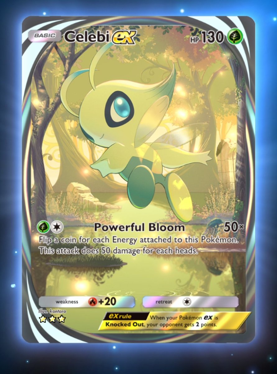 Lets gooo! We got the <a href="/PokemonTCGP/">Pokémon TCG Pocket</a> immersive Celebi EX